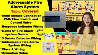 Addressable Fire Alarm System Wiring Diagram  All Devices Installation