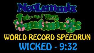 WR Speedrun  Oh No More Lemmings - Wicked  NeoLemmix - Any% - 932