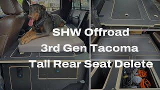 SHW Offroad  3rd Gen Tacoma  100% Rear Seat Delete - Tall Height