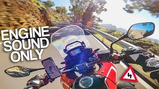 Honda CB500X sound on wonderful Gran Canaria road RAW Onboard