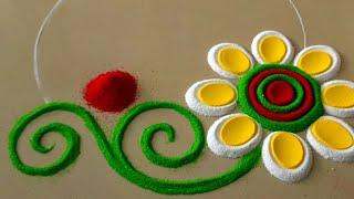 Simple Rangolis  Rangoli Colours  Rangoli Kolam  Easy Rangoli  Relaxing Videos  Top Rangolis