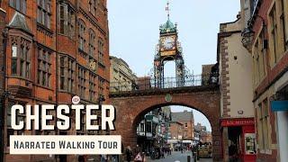 CHESTER  4K Narrated Walking Tour  Lets Walk 2022