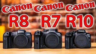 Canon EOS R8 vs R7 vs R10 Which Camera SHOULD You Buy?