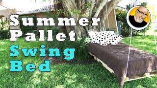 Summer Pallet Swing Bed