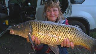 Рыбалка на новые пружины . Карп  караси и Ирин адреналин . Ловля раков на сало. My fishing