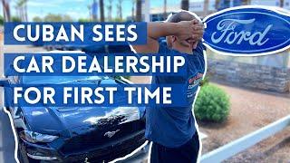 Cuban Sees Car Dealership for First Time Firsts in America