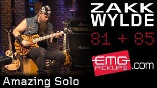 Zakk Wylde rips amazing guitar solo over Andy James track EMGtv