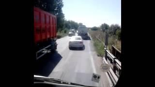 Journey in Bulgaria with MAN TGA 18.430 - Traffic jam at Iliyantsi - Sofia