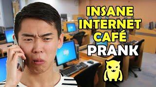 Insane Internet Cafe Prank - Ownage Pranks