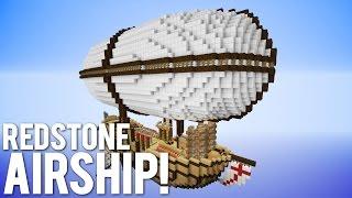 Minecraft Giant Redstone Airship Piston House