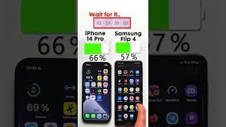 iPhone 14 Pro vs. Samsung Flip4 Battery TestSubscribe for more 