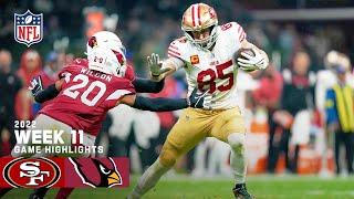 San Francisco 49ers vs. Arizona Cardinals  2022 Week 11 Game Highlights