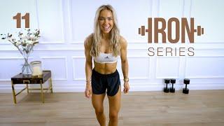 IRON Series 30 Min Dumbbell Leg Workout - Calves Included  11