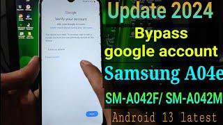 FRP Bypass Samsung A04e via Sp flashtool  Samsung A04e google account bypass