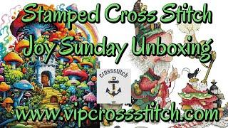 VIP CROSS STITCH 3 OF 4 #vipcrossstitch #flosstube #stampedcrossstitch #pointdecroix #unboxing