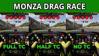 Which Traction Control is Fastest in F123?   Monza Drag Race