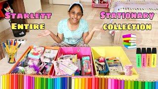 Starlett Entire Stationary Collection Tour   ️      Cute Stationary Items  Indian Mom Vlogs