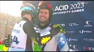 Mens Alpine Skiing Combined Slalom  2023 Winter World University Games