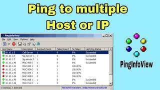 Ping to Multiple Host or IP  Ping Info View  Shohag IT VIllage