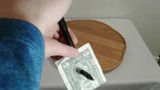 Magic Pen Through The Dollar Trick Revealed