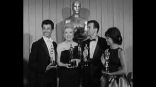 34th Oscars Maximilian Schell and Sophia Loren