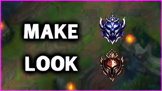 how to make diamond mid laners look bronze - 10 cs per minute easy game