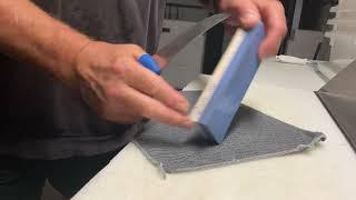 Knife Sharpening on combo stone simple easy instructions