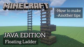 How to Make Floating or Hanging Ladder in Minecraft Java Edition