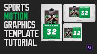 Sports Motion graphics animation templates tutorial.