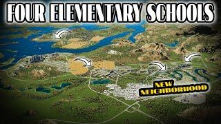 Building FOUR Elementary Schools + New Neighborhood +- Buses  Cities Skylines 2  Economy 2.0 #15