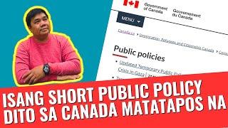 IRCC SHORT PUBLIC POLICY DITO SA CANADA MATATAPOS NA  BUHAY CANADA  RHODS CANADA