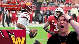 WTF IS HAPPENING? Cardinals Fan Reacts to Commanders vs. Cardinals Week 4 2024