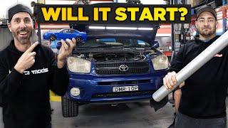 Boosted Toyota Rav4 Exhaust and First Start Part 3