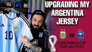 Turning My Argentina Soccer Jersey Into A Messi World Cup 2022 Final Match Day Jersey