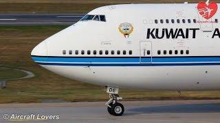 Government Flight - Kuwait Airways Boeing 747 9K-ADE Takeoff @ Germany Berlin-Tegel 19.09.14