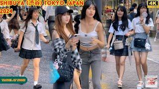 4k hdr Japan travel 2024  Walk in Shibuya 渋谷 Tokyo Japan   Relaxing Natural City ambience