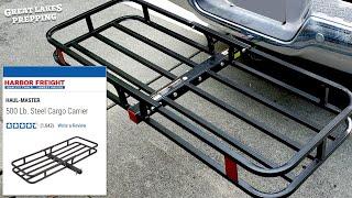 Haul-Master 500 Lb. Trailer Hitch Cargo Carrier Review Is Harbor Freight $40 Cargo Rack Any Good?