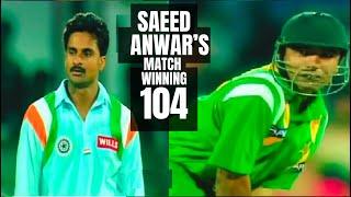 Saeed Anwars Classic Hundred Wins the Match While Wickets Fall  Pakistan vs India