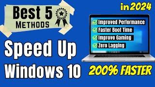 How to Speed Up Windows 10 Laptop & PC  in 2024