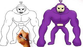 How to Draw Tinky Winky from Slendytubbies III