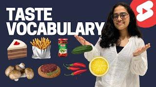 Food Taste  Vocabulary  English Speaking Practice - Ananya #vocabulary #learnenglish #learnex