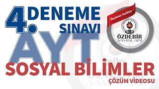 Şubat 2024 - YKS 4. Deneme Sınavı AYT SOSYAL BİLİMLER 2 Çözüm Videoları