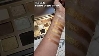 Golden shades from the Golden Palette Natasha Denona #eyeshadow #swatches #gold #golden #shorts