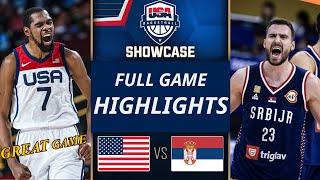 USA vs Serbia  Full Game  Today Olympic Paris 2024  USAB SHOWCASE