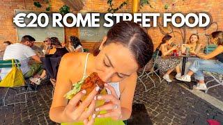 Top 5 Best Street Foods in Rome Italy  €20 DIY Rome Food Tour