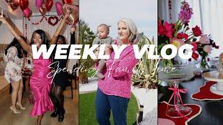 WEEKLY VLOG  Garden meets his grandparent + my first galentine hosting +  mom life   Shalom Blac