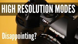 How Good Are the OM-1 High Resolution Modes and other micro four thirds cameras?