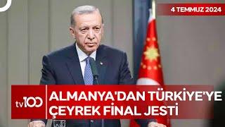 Cumhurbaşkanı Erdoğan Çeyrek Final İçin Almanya Yolcusu  TV100 Ana Haber