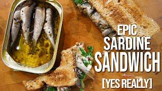 Best Sardine Sandwich Recipe  SAM THE COOKING GUY