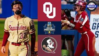 #1 Oklahoma vs #3 Florida State  WCWS Finals Game 2  2023 College Softball Highlights